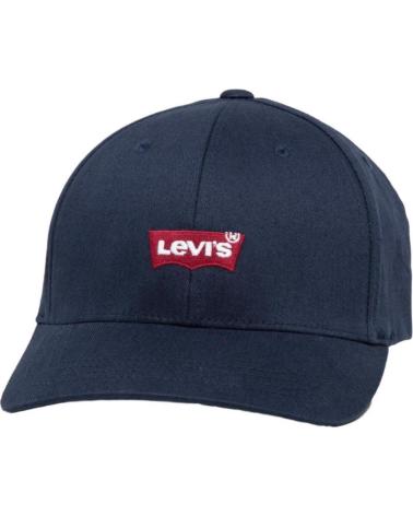 BONÉ DE BEISEBOL LEVIS CLÁSSICO AZUL MARINHO COM LOGOTIPO BATWING PARA HOMEM AZUL