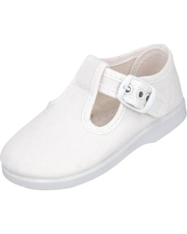 L&R SHOES WEISSE SCHUHE MIT KLETTVERSCHLUSS BLANCO