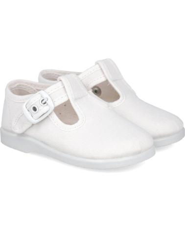 L&R SHOES WEISSE SCHUHE MIT KLETTVERSCHLUSS BLANCO