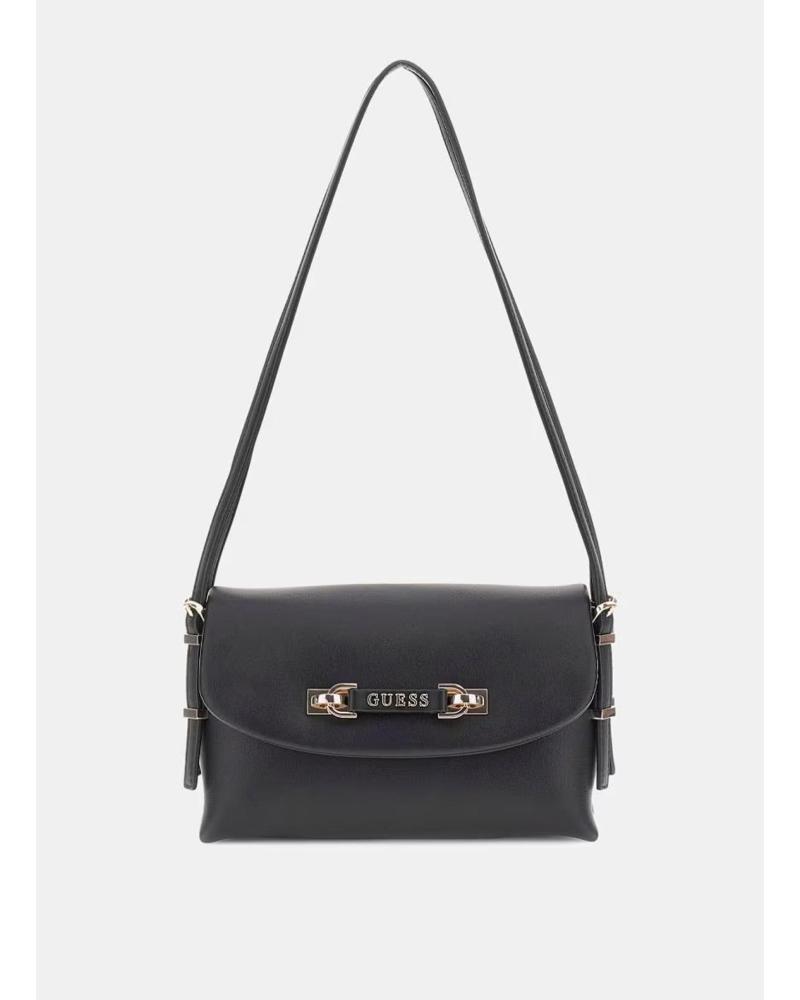 GUESS LEFIA FLAP UMHÄNGETASCHE SCHWARZ NEGRO