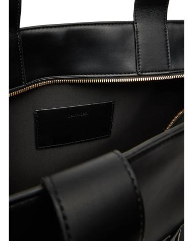 CALVIN KLEIN RAISED CK MEDIUM TOTE SCHWARZ NEGRO