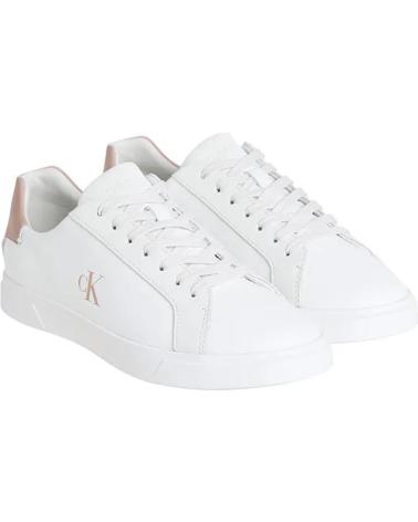 CALVIN KLEIN LOW PRO CUPS LTH MG WHITE SNEAKERS BLANCO