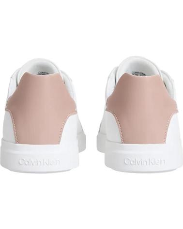 CALVIN KLEIN LOW PRO CUPS LTH MG WHITE SNEAKERS BLANCO