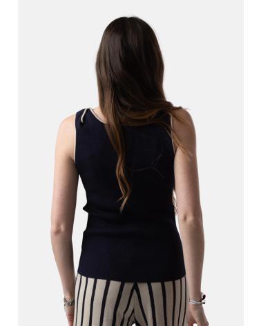 WHY NOT COLLECTION WNT COLLECTION W12506108 - TOP ASIMÉTRICO AZUL AZUL