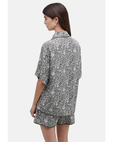Accueil-YERSE---42870125---CAMISA-FLUIDA-DE-MANGA-CORTA-100-VISCOSA-ECOVER-VERDE