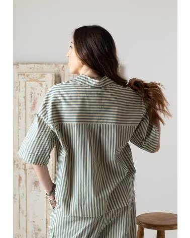 YERSE CAMISA 42840217 EN AZUL PARA MUJER