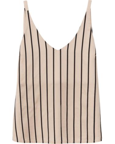 YERSE V-NECK STRAPPY TOP IN ECRU - MODEL 42812103 CRUDO