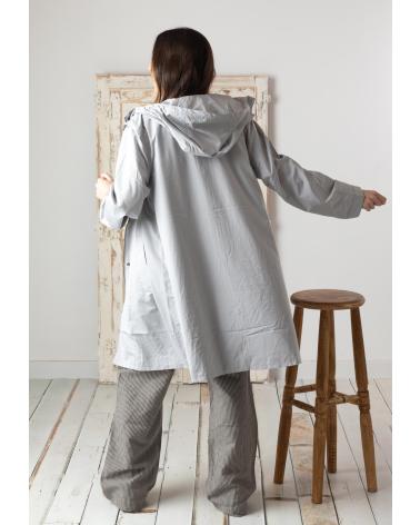 YERSE - 42601033 - PARKA REPELENTE AL AGUA CON CAPUCHA - MUJER GRIS