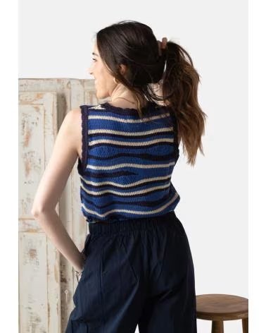YERSE TOP 42556355 EN AZUL PARA MUJER