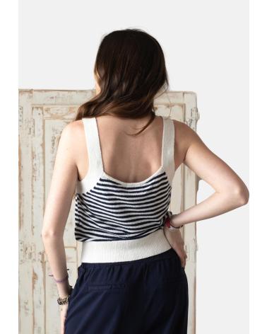 YERSE V-NECK STRAPPY TOP BLUE 42534255 AZUL