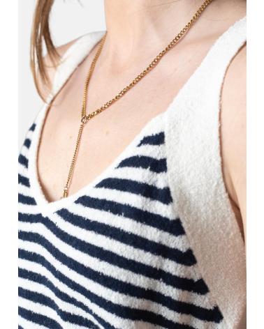 YERSE V-NECK STRAPPY TOP BLUE 42534255 AZUL