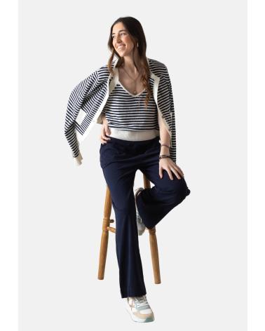 YERSE V-NECK STRAPPY TOP BLUE 42534255 AZUL