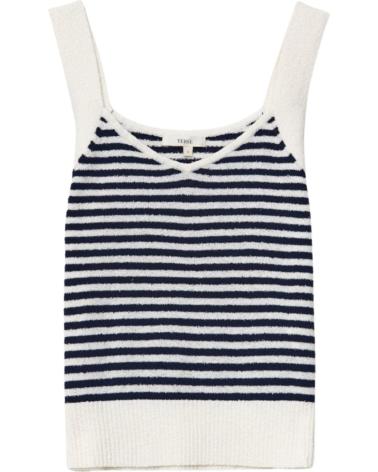 YERSE V-NECK STRAPPY TOP BLUE 42534255 AZUL