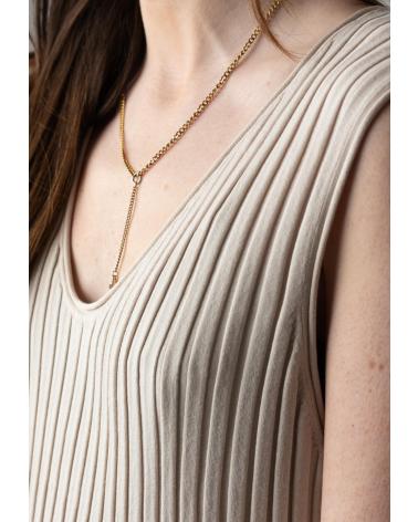 YERSE VESTIDO LARGO DE TIRANTES EVASÉ BEIGE - MODELO 42517005 BEIGE