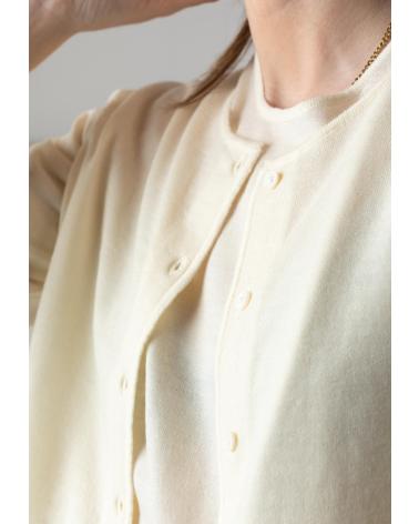 Accueil-YERSE---42506002---CARDIGAN-100-LANA-MERINO---MUJER-CRUDO