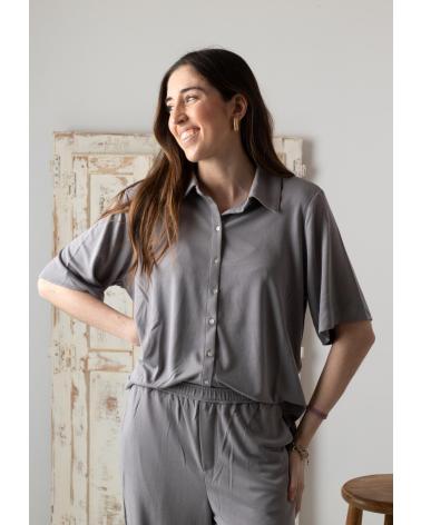 YERSE CAMISA FLUIDA DE PUNTO YERSE - 42110007 GRIS