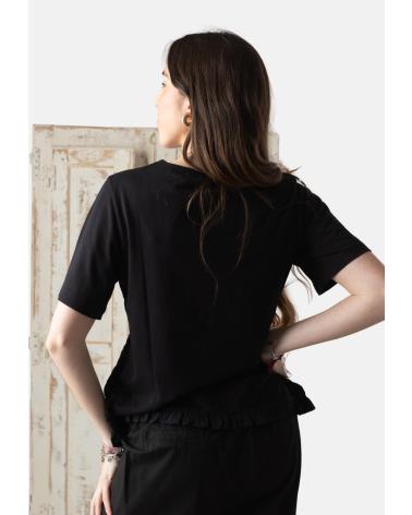 Home-YERSE---42036037---CAMISETA-DE-MANGA-CORTA-CON-FRUNCIDOS-DELANTERO-NEGRO