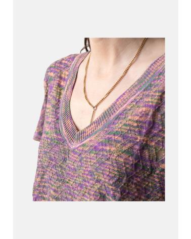 SYSTEMACTION SYSTEMACTION JERSEY CON HILO LUREX ESCOTE V - MODELO V25JE42027 MORADO