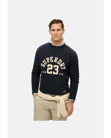 FELPA GIROCOLLO SUPERDRY VINTAGE ATHLETIC M2014012A98T BLU AZUL