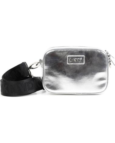 SAC DKNY D6234916 EN TOILE ENDUITE ARGENT PLATA