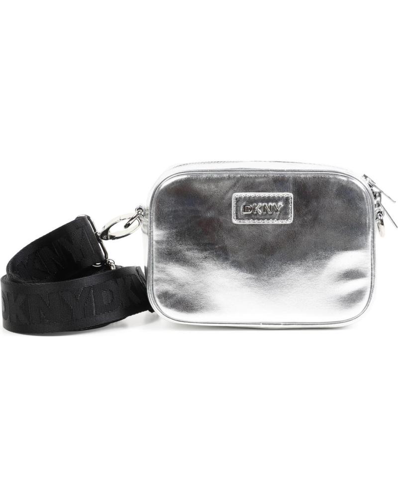 SAC DKNY D6234916 EN TOILE ENDUITE ARGENT PLATA
