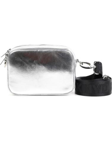 SAC DKNY D6234916 EN TOILE ENDUITE ARGENT PLATA