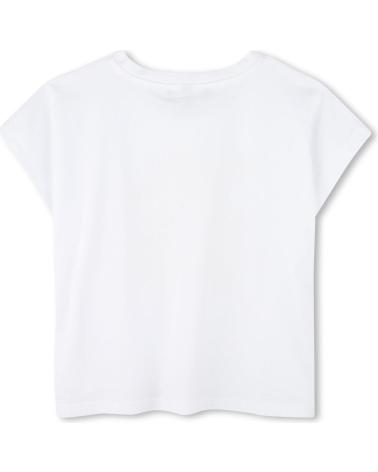 DKNY T-SHIRT COTONE MANICA CORTA BIANCA CON NODO D6230910P BLANCO