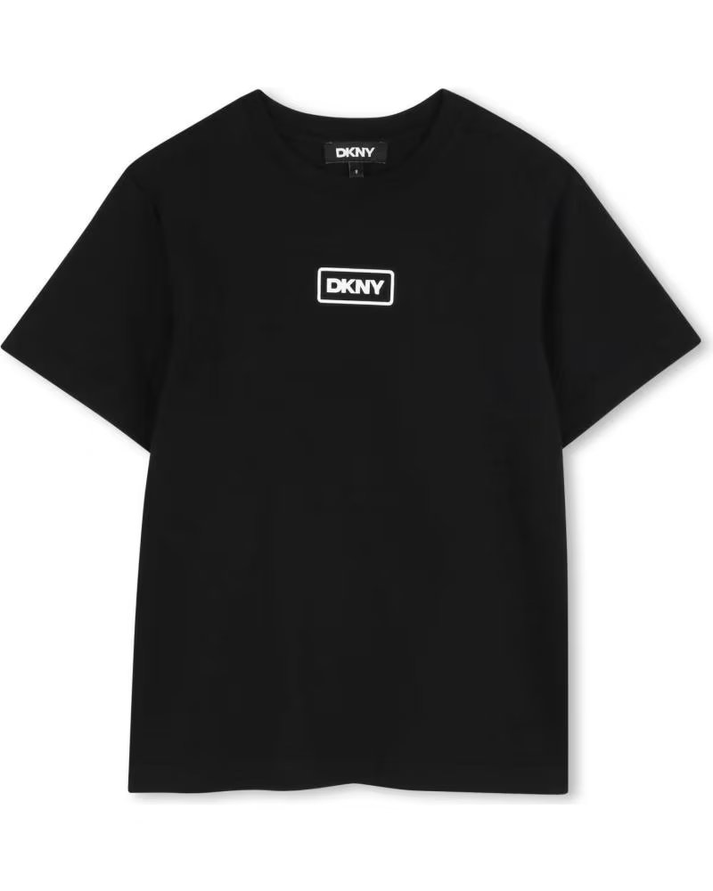 DKNY CAMISETA DE MANGA CORTA D6230009B EN NEGRO PARA NINOS