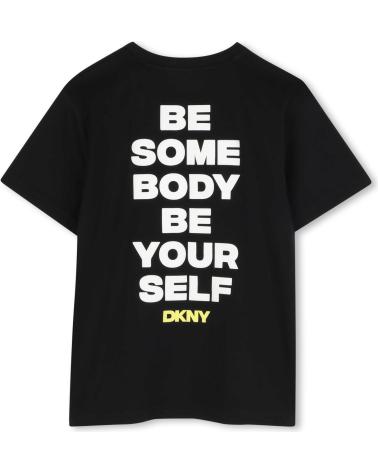 T-SHIRT MANICA CORTA NERA UNISEX DKNY D6230009B NEGRO