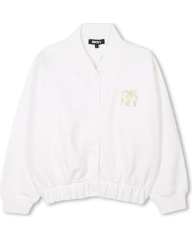 DKNY GIACCA IN FELPA DI COTONE GRIGIA D62284117 GRIS