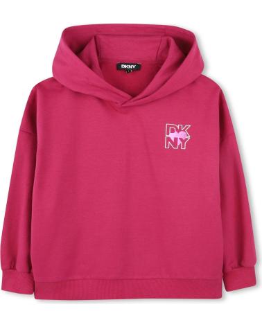 FELPA DKNY CON INCHIOSTRO BRILLANTE D62282469 ROSA ROSA