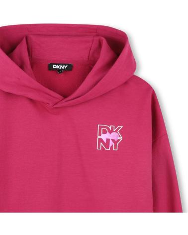 FELPA DKNY CON INCHIOSTRO BRILLANTE D62282469 ROSA ROSA