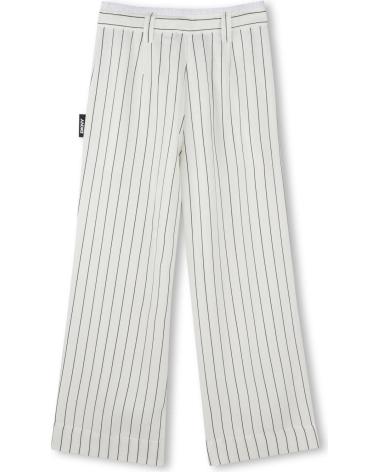 PANTALONE LARGO A RIGHE DKNY D62281N50 NERO NEGRO