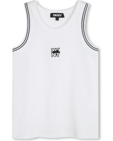 DKNY DKNY CAMISETA DE CANALE CON BORDADO D6226310P BLANCO