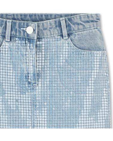 DKNY GONNA CORTA IN JEANS D62259Z04 BLU AZUL