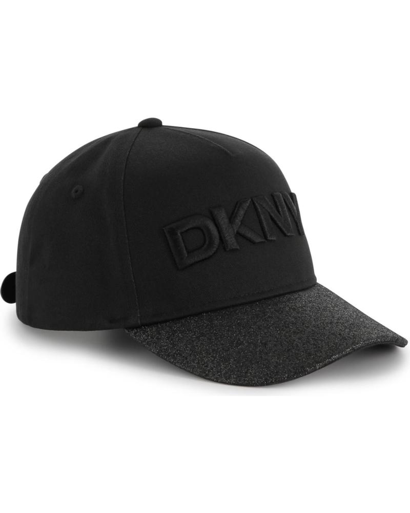 BERRETTO IN COTONE DKNY D6209409B NERO NEGRO