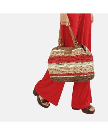 CAFENOIR CAFENOIR - C3VA0802S003 - BOLSO DE GANCHILLO DE RAFIA MULTICOLOR