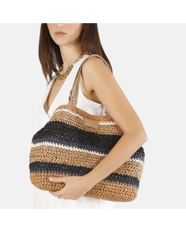 CAFENOIR CAFENOIR - C3VA0802N077 - BOLSO DE GANCHILLO DE RAFIA MULTICOLOR