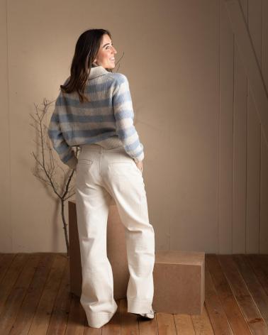 Inizio-YERSE---41565354---JERSEY-DE-CUADROS-VICHY-CON-ALPACA---MUJER-AZUL