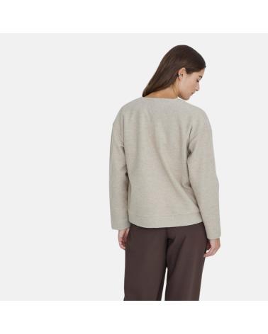 YERSE CARDIGAN IN PILE BOUCLÉ CON LANA BEIGE - RIF. 41480004 BEIGE