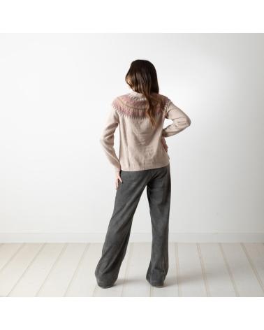 Home-YERSE---41455033---PANTALONES-ANCHOS-DE-PANA-CON-CINTURA-ELASTICA-GRIS