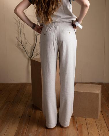 Inizio-YERSE---41322003---PANTALONES-ANCHOS-DE-PIQUE---MUJER-BEIGE