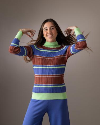 WHY NOT COLLECTION JERSEY CON CUELLO CISNE WHY NOT COLLECTION W22405116 MARRÓN MARRóN