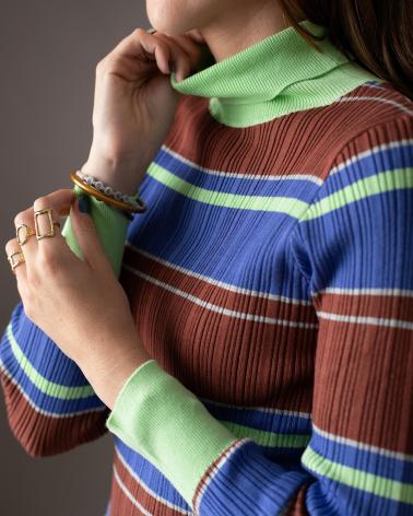 WHY NOT COLLECTION JERSEY CON CUELLO CISNE WHY NOT COLLECTION W22405116 MARRÓN MARRóN