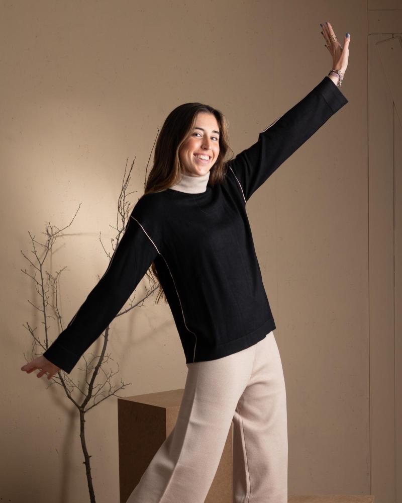 Startseite-WHY-NOT-COLLECTION-WHY-NOT---W22402102-–-JERSEY-BICOLOR-DE-PUNTO-–-MUJER-NEGRO