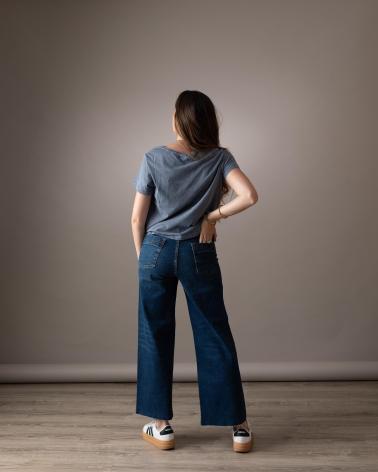 SYSTEMACTION PANTALÓN VAQUERO SYSTEMACTION WIDE LEG - I24PT7027 AZUL