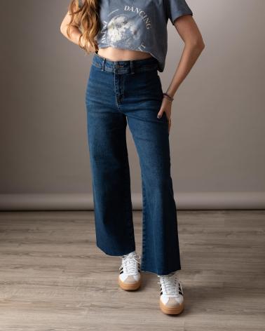 SYSTEMACTION PANTALÓN VAQUERO SYSTEMACTION WIDE LEG - I24PT7027 AZUL