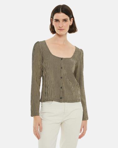 SYSTEMACTION CAMISA DE CUADROS VICHY SYSTEMACTION NEGRA - MODELO I24CA90640 NEGRO