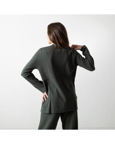 YERSE - 41575025 - JERSEY ANCHO DE PUNTO - MUJER VERDE