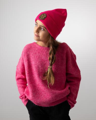 CAPPELLO IN MAGLIA DKNY D6099049N ROSA PER BAMBINA ROSA